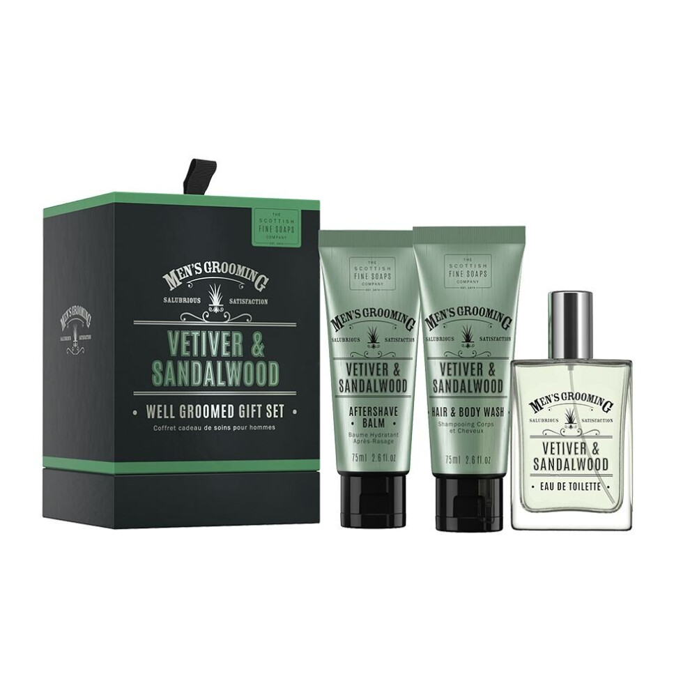 Vetiver & Sandalwood Well Groomed Gift Set