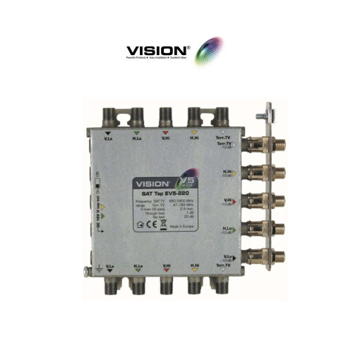Vision EV5-220 1-Way Tap 5 Wire 20dB