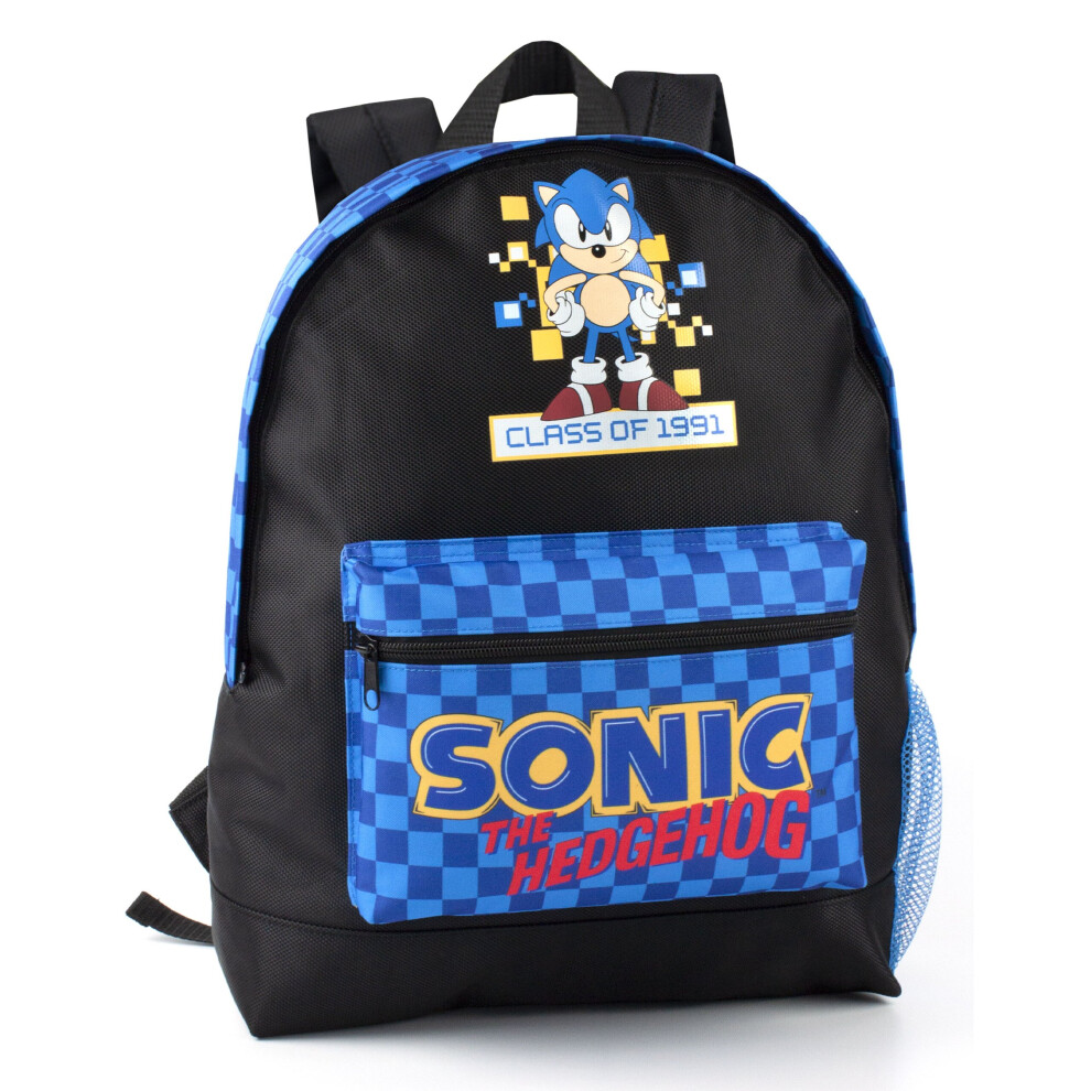 Sonic The Hedgehog Backpack Boys Kids Game School Bag Rucksack One Size