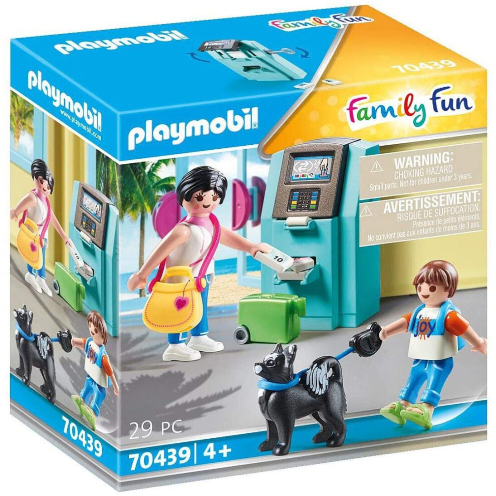 Playmobil 70439 Family Fun Beach Hote Tourists with ATM Playset