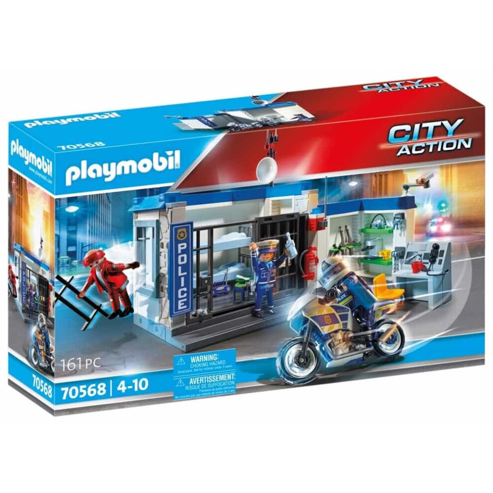 Playmobil 70568 City Action Police Prison Escape Playset Is Complete With Accessories For Ages 4 Years+