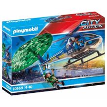 Playmobil 70569 City Action Police Parachute Search Playset Is Complete With Accessories For Ages 4 Years+