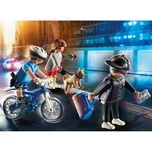 PLAYMOBIL Playmobil Ποδήλατο Αστυνομίας με Κλέφτη 1