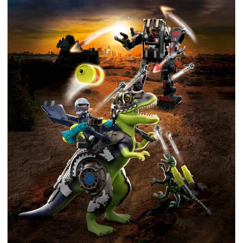 PLAYMOBIL Playmobil Dino Rise T-Rex: Strijd der Reuzen 1