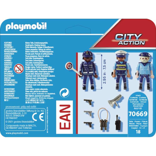 PLAYMOBIL Set de figuras de polic   a de Playmobil 2