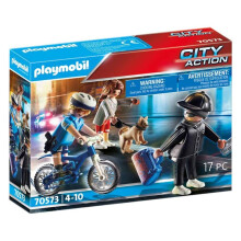 Playmobil Poliisipyörä varkaan kanssa