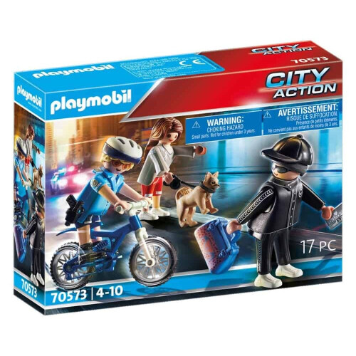 PLAYMOBIL Playmobil Ποδήλατο Αστυνομίας με Κλέφτη