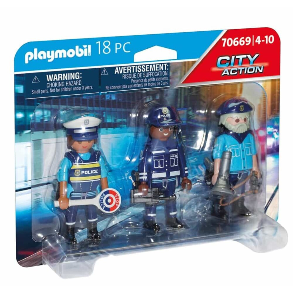 Playmobil 70669 City Action Police Figure Set Playset Is Complete With Accessories For Ages 4 Years+