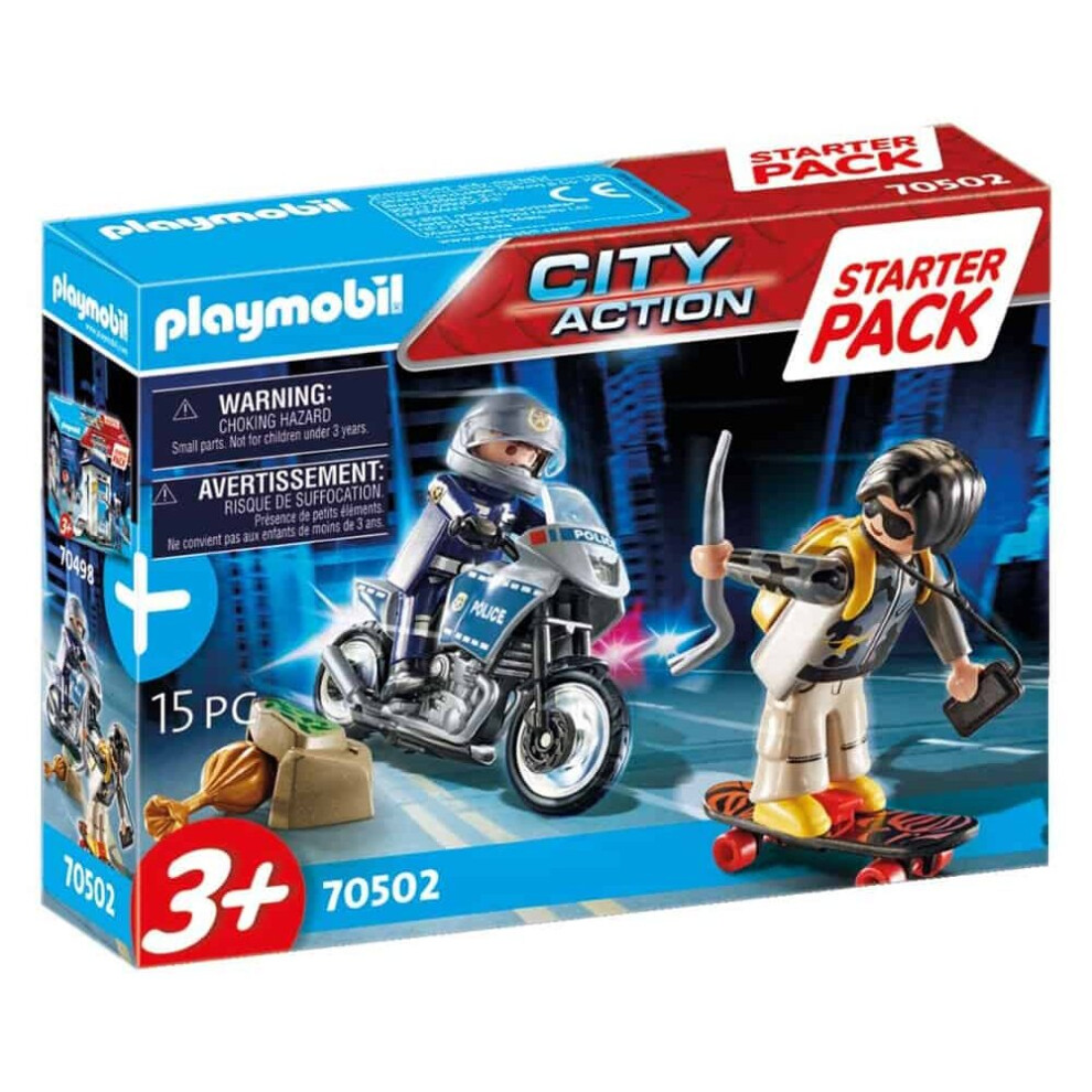 Playmobil 70502 Starter Pack Police Chase Playset For Ages 3 Years+