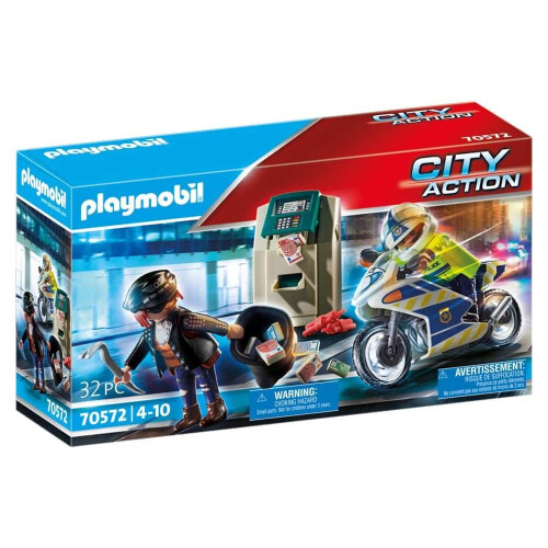 PLAYMOBIL Persecuci   n de ladr   n de bancos de Playmobil