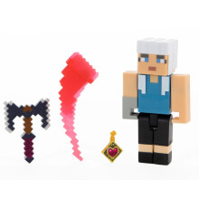 Mattel Minecraft Dungeons 3,25 tum Samlarfigur Greta och Tillbehör, Baserad på Videospel