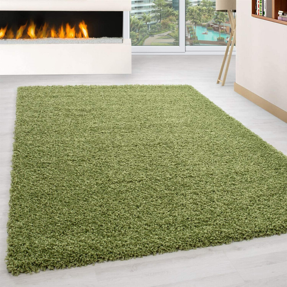 (Green, 160cm x 230cm) Abaseen Carpet Floor Size Extra New Modern Rugs