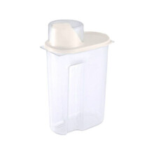 (Beige, 2.5L) 4x Cereal Containers Dry Food Storage Kitchen 2.5L