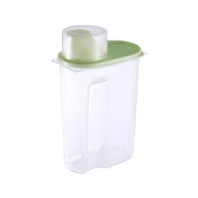 (Green, 2.5L) 4x Cereal Containers Dry Food Storage Kitchen 2.5L