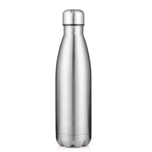 (Silver) 500ML Stainless Steel Insulated Cup Sport Bottle