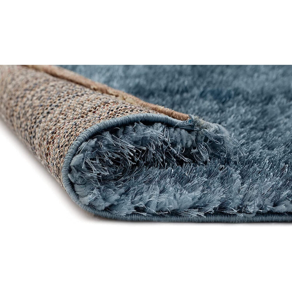 (Polyester Cosy Duck Egg / L Blue, 120cm x 170cm) Abaseen Carpet Floor Size Extra New Modern Rugs