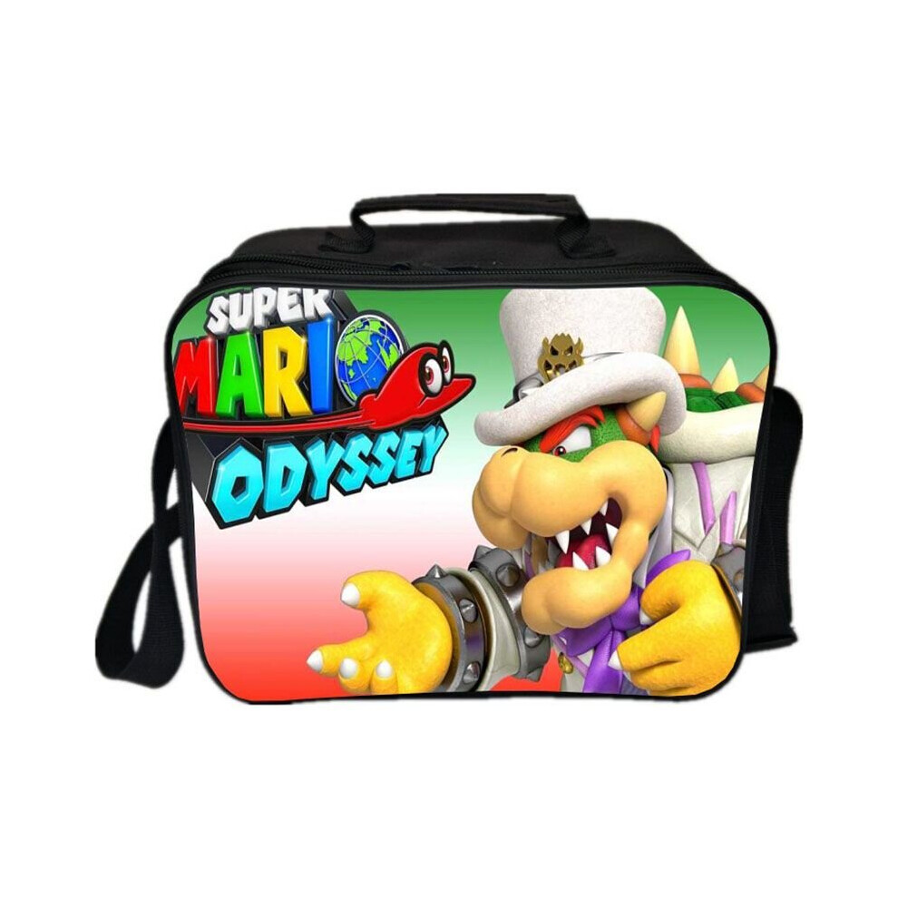 (D) Mario Insulated Lunch Bag Portable Food Storage