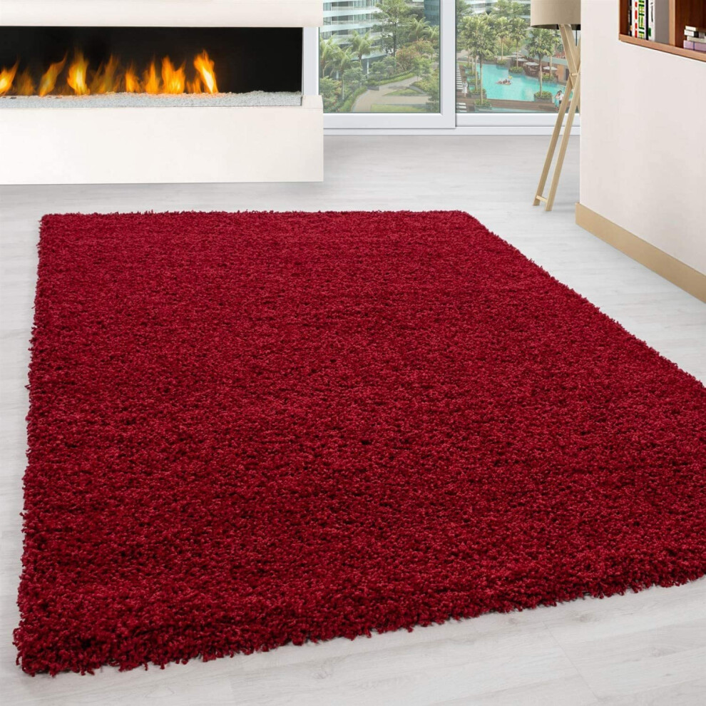 (Red, 160cm x 230cm) Abaseen Carpet Floor Size Extra New Modern Rugs