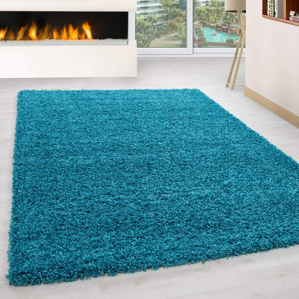 (Teal, 160cm x 230cm) Abaseen Carpet Floor Size Extra New Modern Rugs