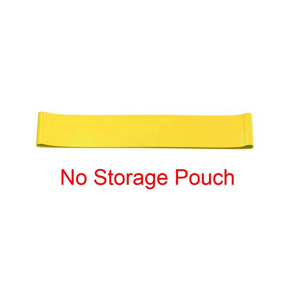 (Yellow(Medium)) Workout Resistance Bands Fitness Yoga Leg Exercise