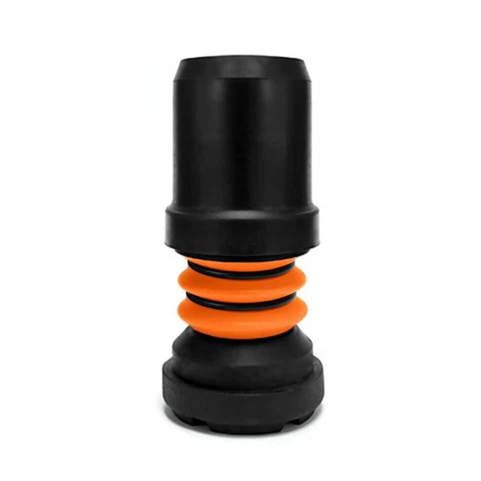 Flexyfoot Black (16Mm, ) Shock Absorbing Crutch Ferrules, Choice Of Sizes & Colours Available, Improves Grip, Improves Safety, Reduces Slips, Reduces S
