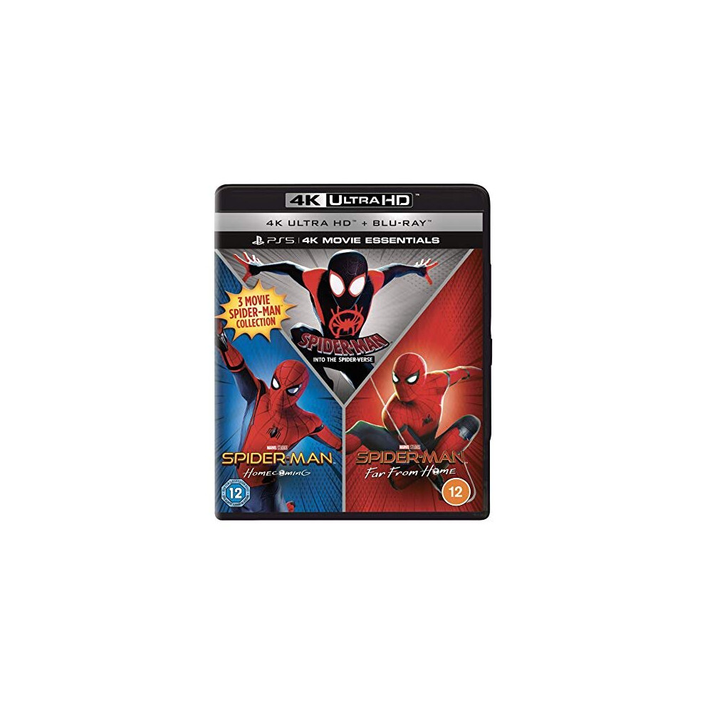 SPIDER-MAN: FAR FROM HOME / HOMECOMING / INTO THE SPIDER-VERSE - TRADE WIDE (6 DISCS - UHD and BD) [DVD]-image-OPC-P7CRGBT-NEW