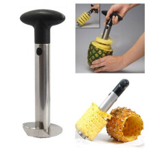 K1459 Pineapple Corer Slicer Cutter - Stainless Steel Handheld Kitchen Gadget, Easy Peel, Core & Slice Rings