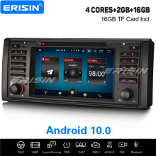 3-UI Android 10.0 Car Stereo DAB+ Sat Nav CarPlay WiFi OBD2 For BMW 5 Series E39 X5 E53 M5