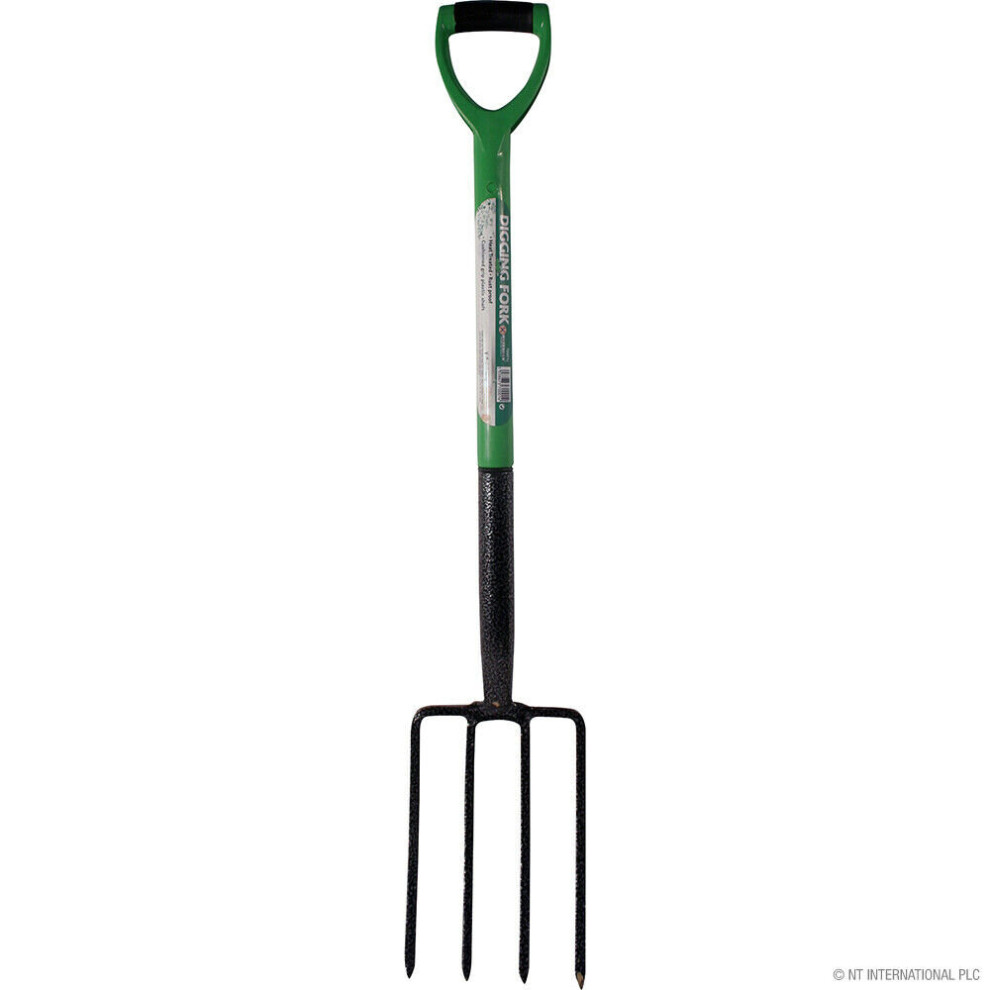 GARDEN BORDER DIGGING FORK GARDENING HAND TOOL CARBON STEEL PLANTING