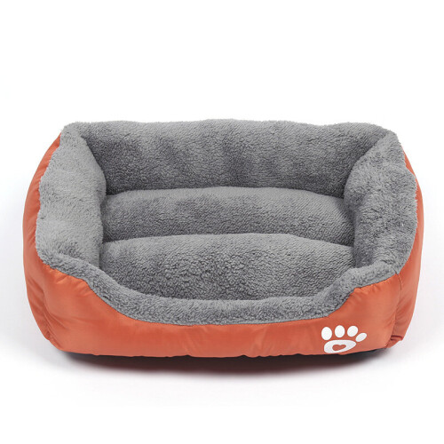 (Orange, L?65*50cm?) Pet Dog Bed Orthopedic Large Dog Beds House XXXL