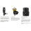 Thermostatic TRV Radiator Valve Set Angled Pair Lockshield, Anthracite 2