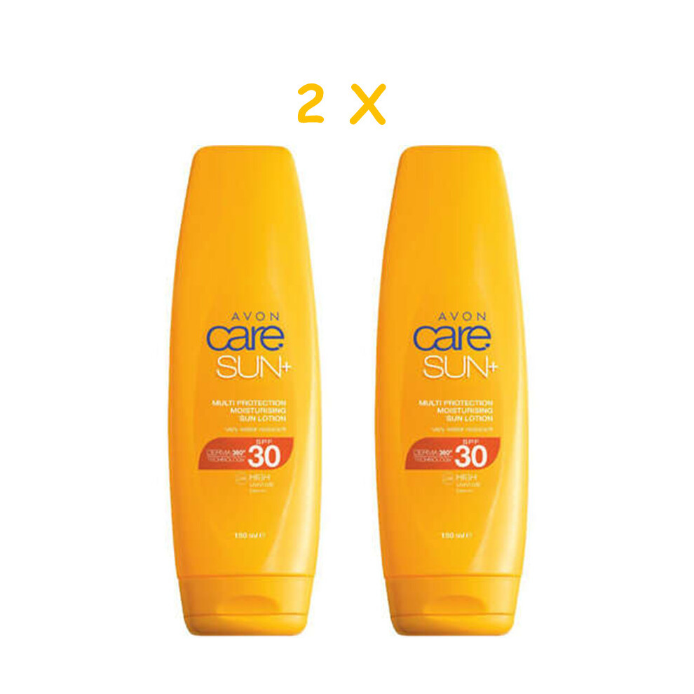 2 x AVON CARE SUN+ Multi Protection  Sun Lotion SPF30 150ML