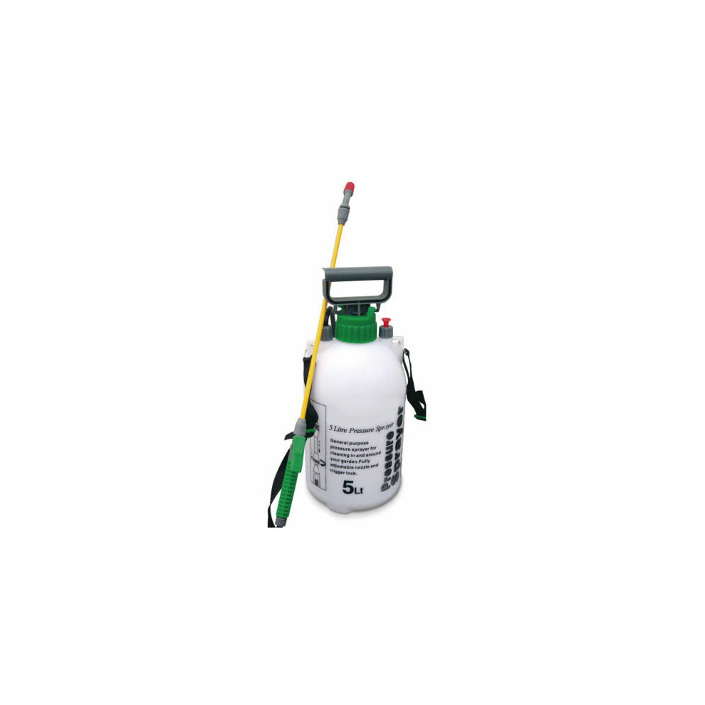 5L GARDEN PRESSURE SPRAYER WEED KILLER CHEMICAL WATER SPRAY BOTTLE