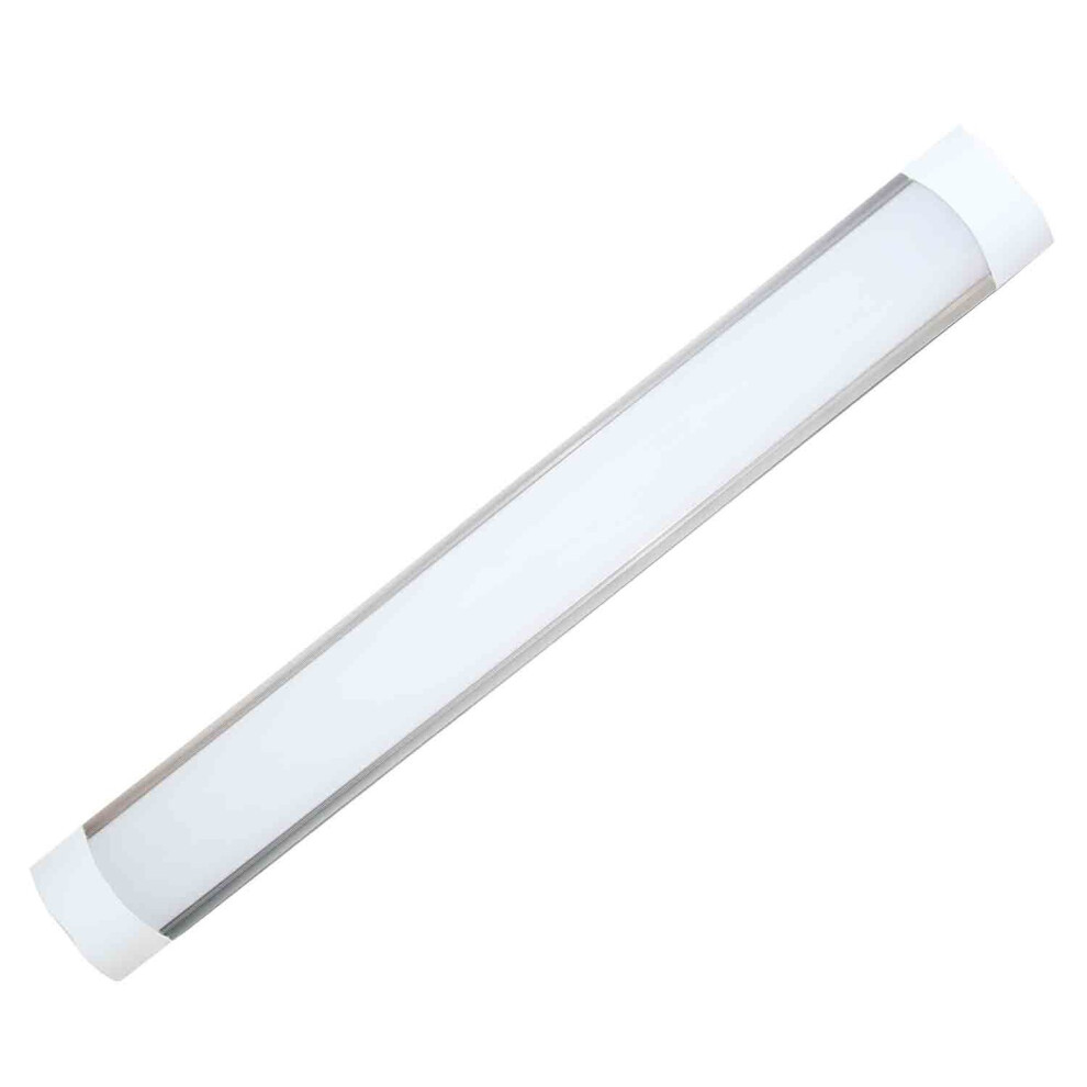 (4ft - 1200mm, 4000K White) LED Batten Slimline Tube Light Wall/Ceiling Slim Natural Day White 2ft, 3ft, 4ft 5ft