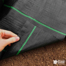 (3m, 25m) Elixir Gardens | Woven Ground Cover / Landscape fabric | Weed control + Pegs