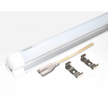 (4ft - 1200mm, 4000K White - Frosted Cover) Integrated LED Tube Light T8/T12 Replacement Ceiling Energy Saving 3ft, 4ft, 5ft, 6ft White or Day White