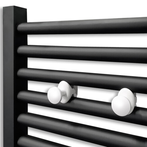 (White Hanger) Extra Hanger For Heated Towel Rail Radiator 1