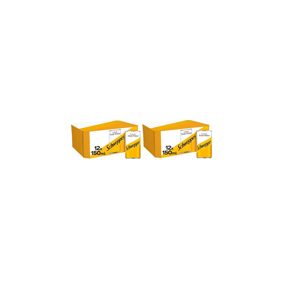 Schweppes Slimline Tonic Water 24 X 150Ml Cans