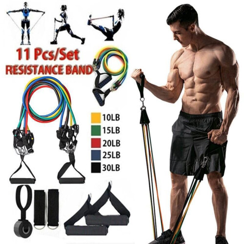 11pcs Widerstand Bands Übung Stretch Training