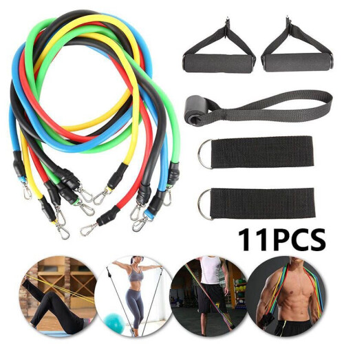 11pcs Widerstand Bands Übung Stretch Training 2