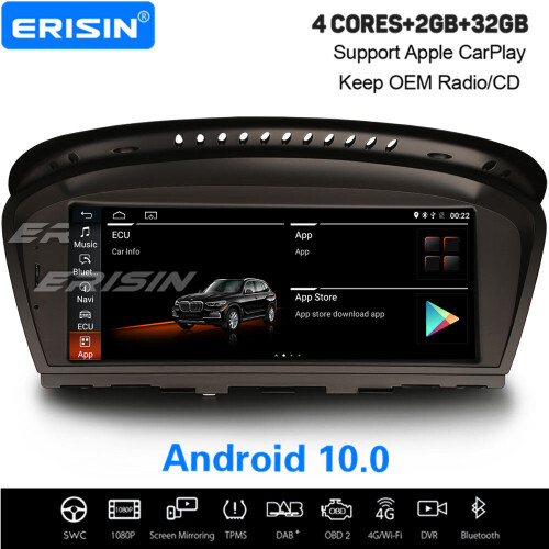 8.8" Android 10.0 IPS Car Stereo CarPlay DAB+ Sat Nav For BMW 3er E90 E91 E92 E93 5er E60 E61 E63 E64 1