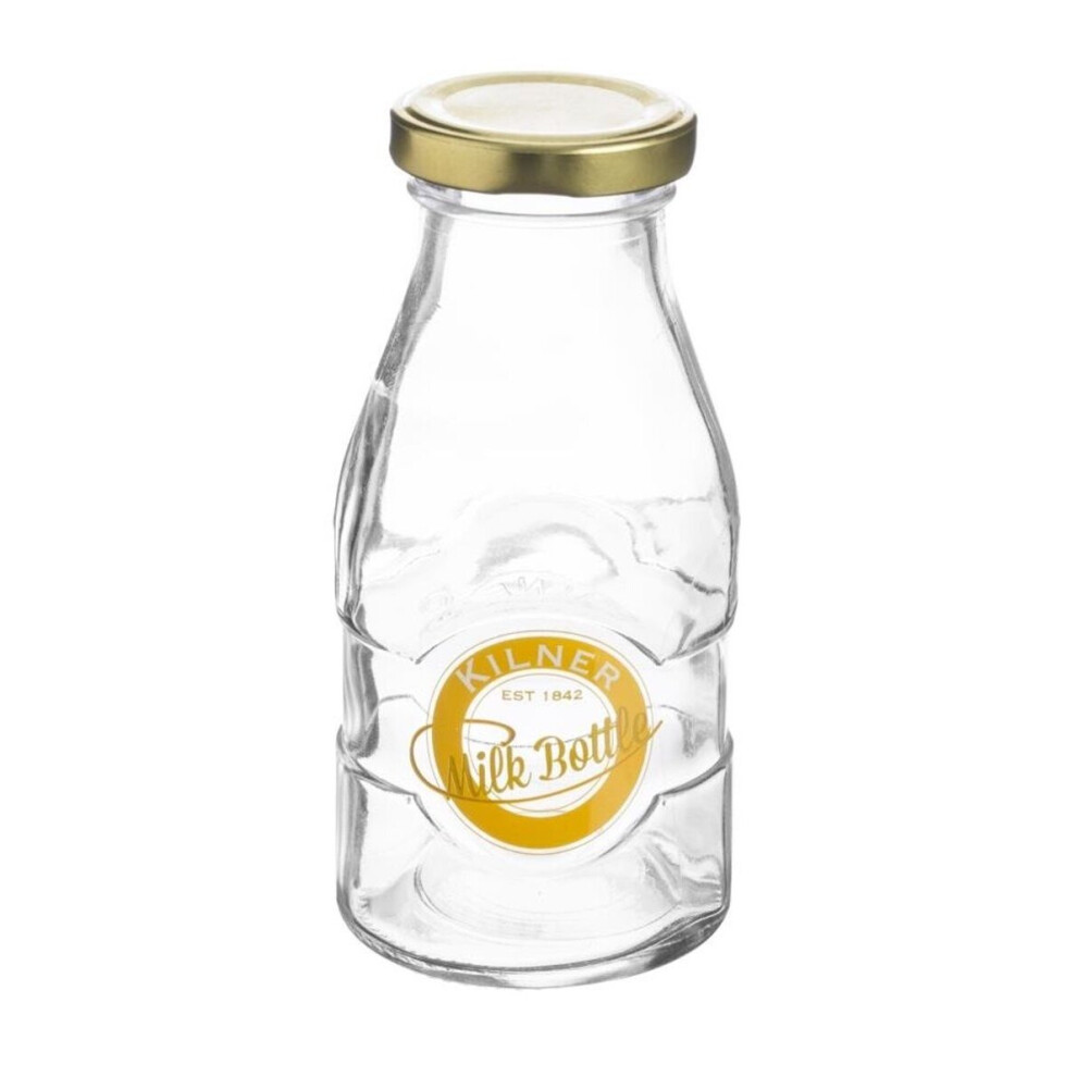 (189ml Milk Bottle, Set of 6) Kilner Clip Top Glass Bottles Milk Bottles Gin Perfume Bottles Carafe Clip Top