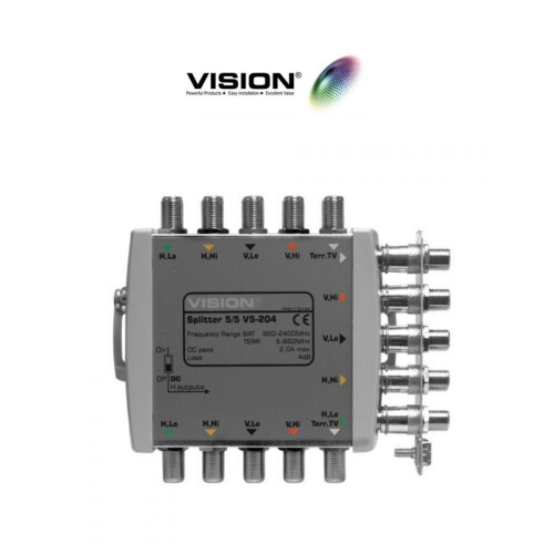 Vision V5-204 Splitter 2 Way For Multiswitches
