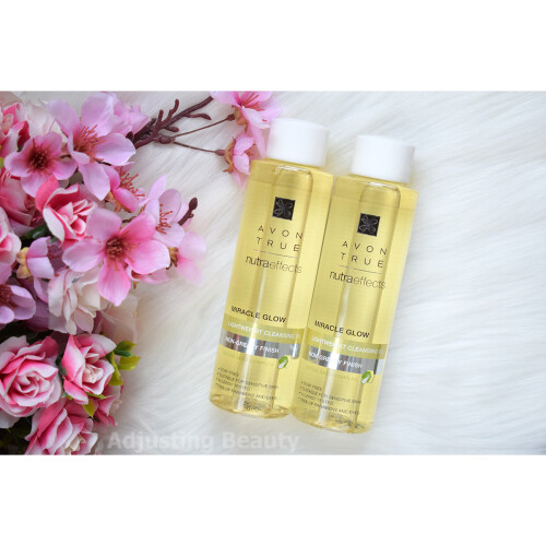 Avon 2 x Avon True Nutra Effects Miracle Glow Lightweight Cleansing Oil