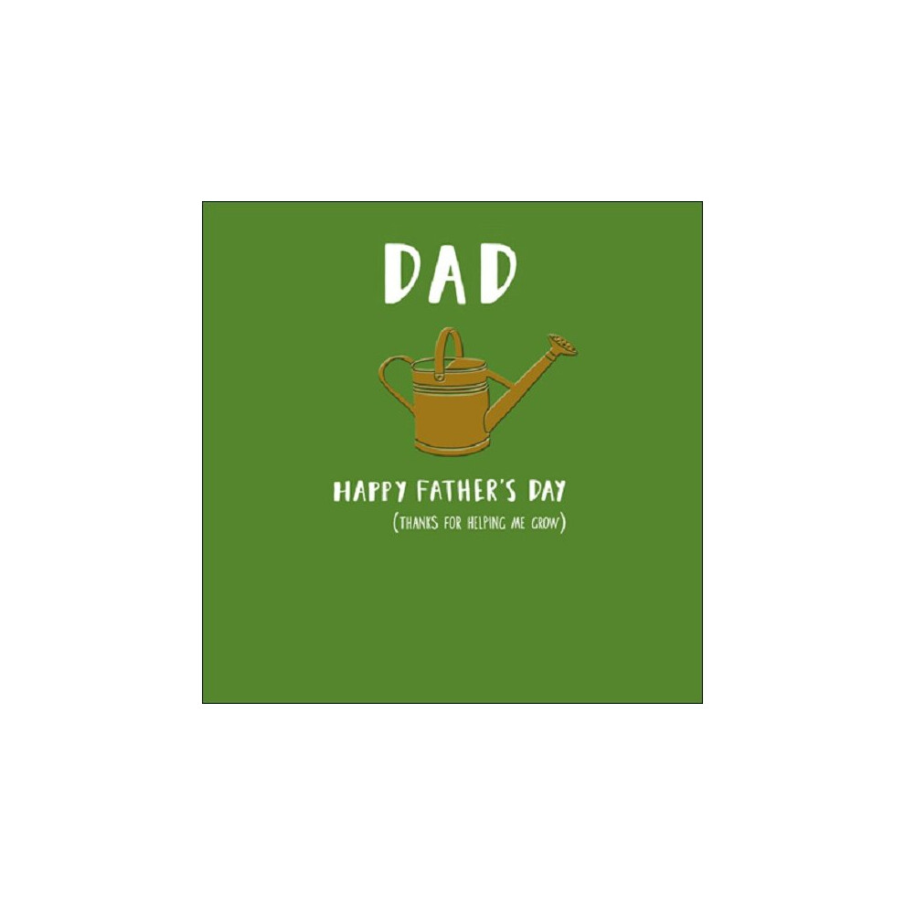 Woodmansterne Dad Thanks For Helping Me Grow Father's Day Foiled Greeting Card Alpha Cards
