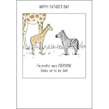 Everyone Looks Up To My Dad Funny Father's Day Greeting Card They Can Talk Cards