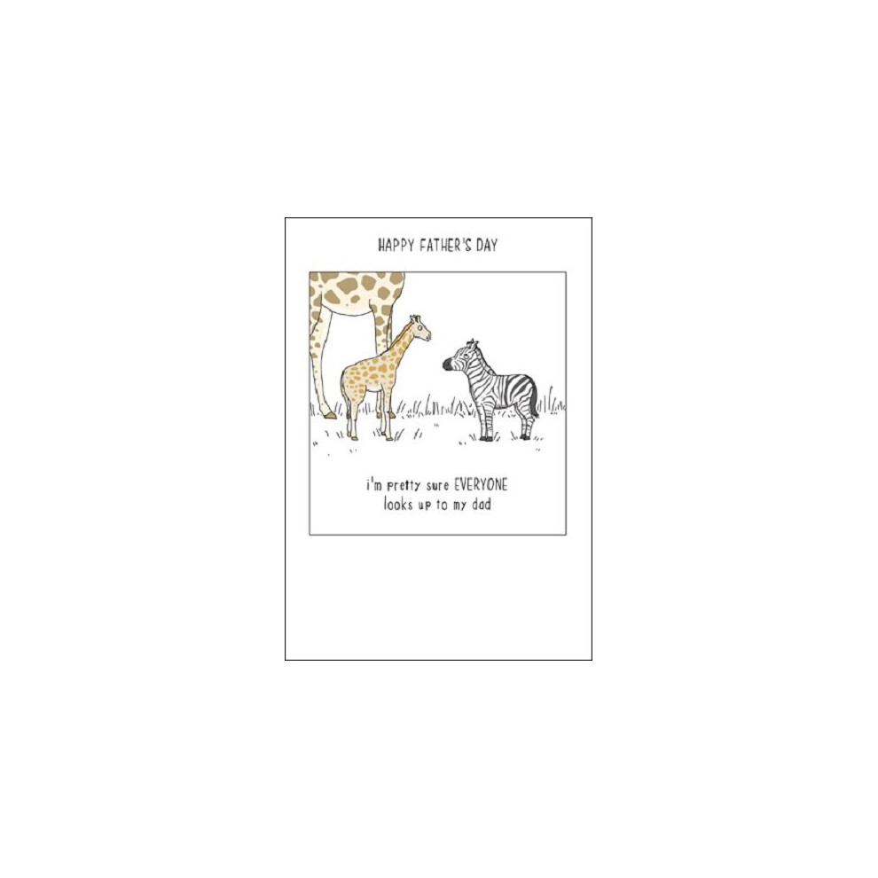 Woodmansterne Everyone Looks Up To My Dad Funny Father's Day Greeting Card They Can Talk Cards