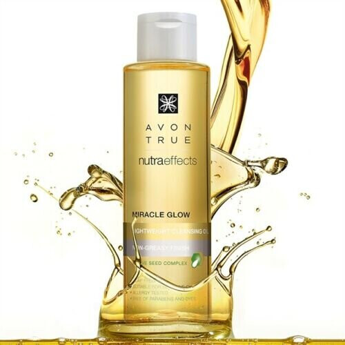 Avon 2 x Avon True Nutra Effects Miracle Glow Lightweight Cleansing Oil 1