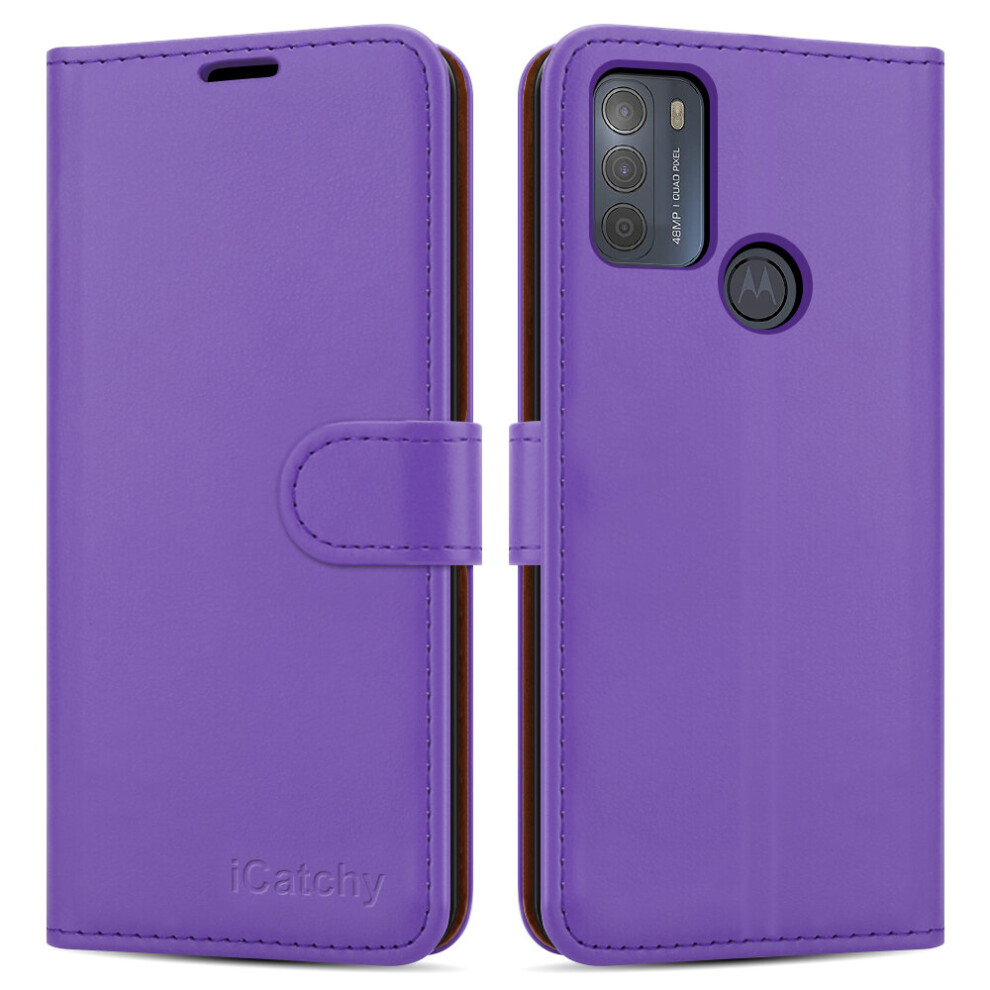 (Lilac) For Motorola Moto G50 Leather Case