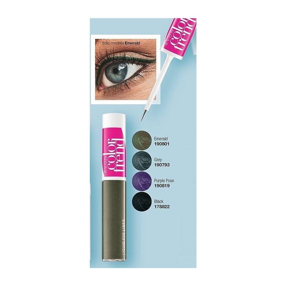 (Emerald) Avon COLOR TREND Liquid Eyeliner - 2 Colours